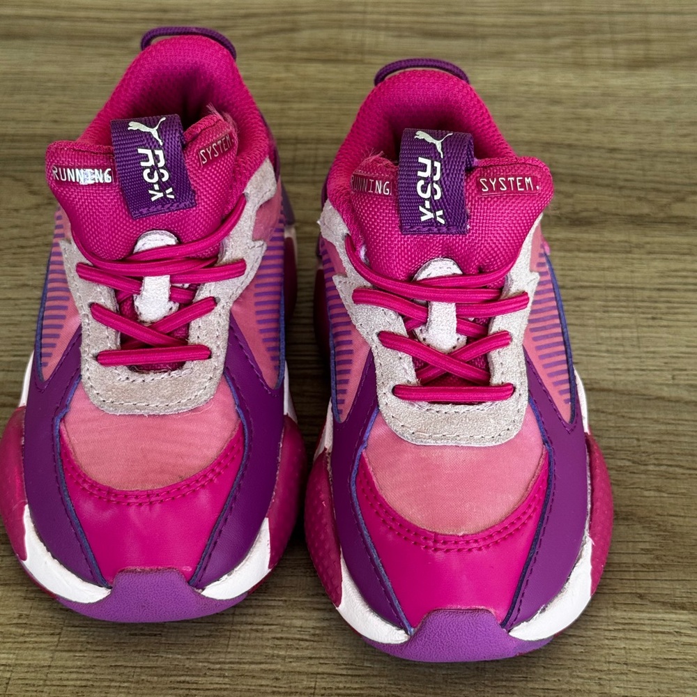 Kids Pink Puma Sneakers - Picture 4 of 5